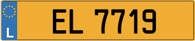 Trailer License Plate